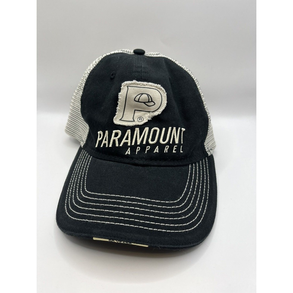 Paramount Apparel Baseball Strapback‎ Hat Mesh Trucker Cap 90 Years Black